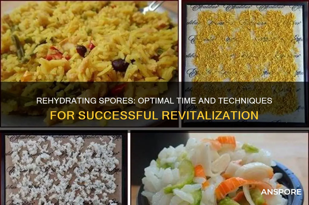 how long to rehydrate spores