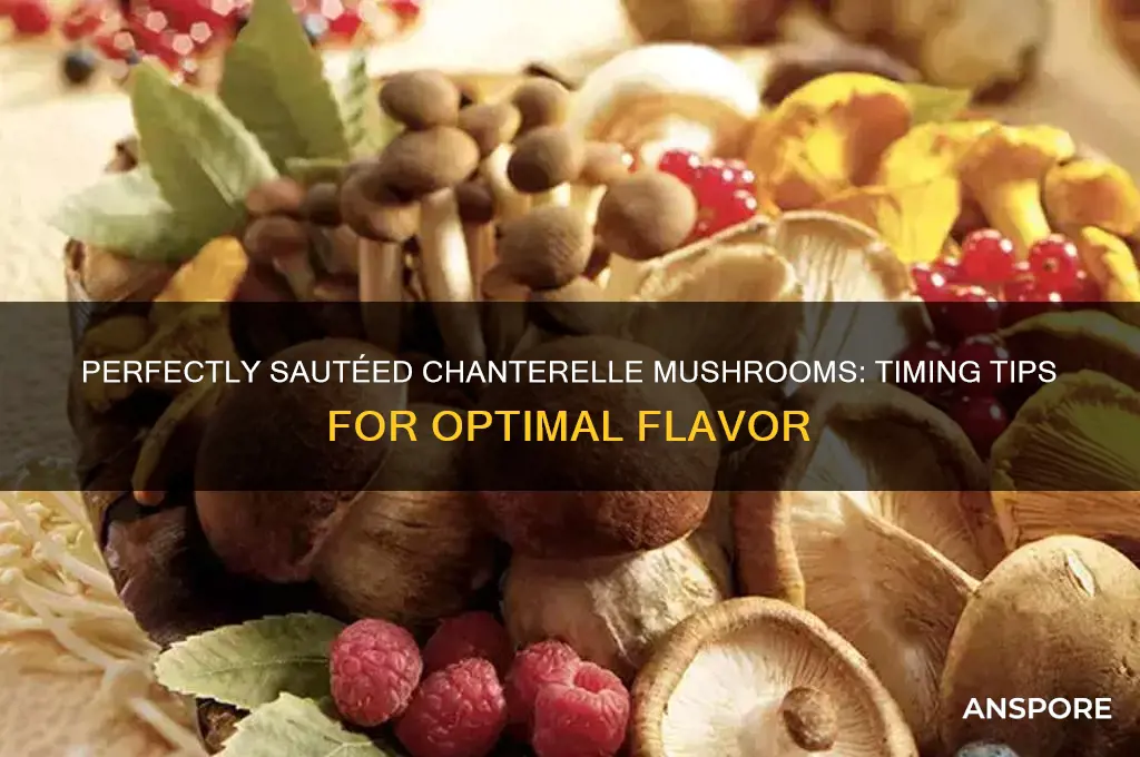 how long to saute chanterelle mushrooms