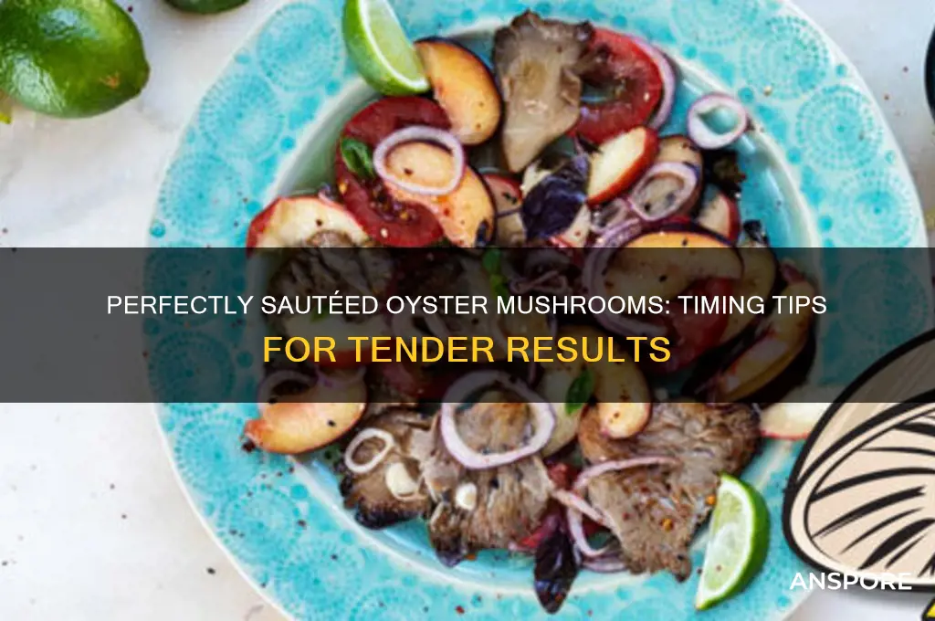 how long to saute oyster mushroom