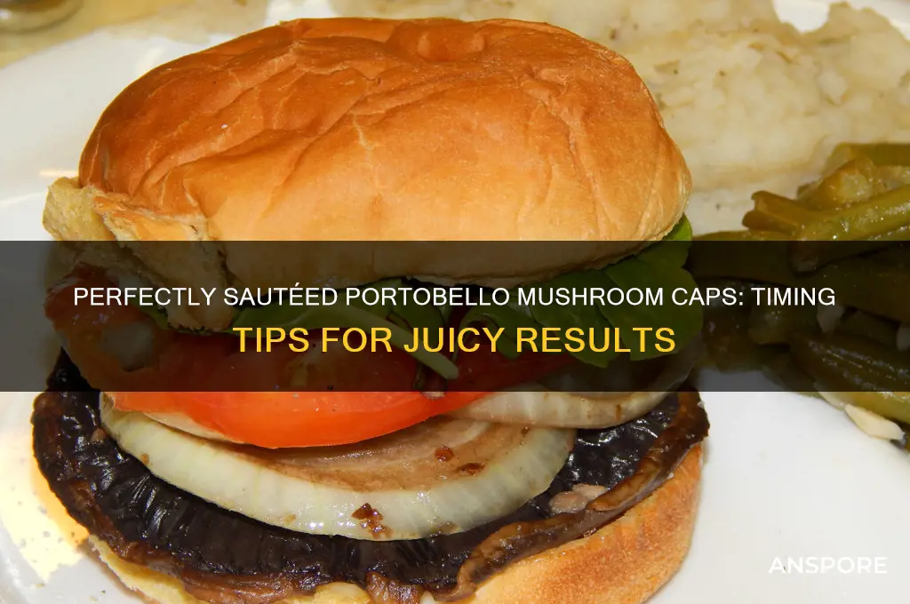 how long to saute portobello mushroom caps