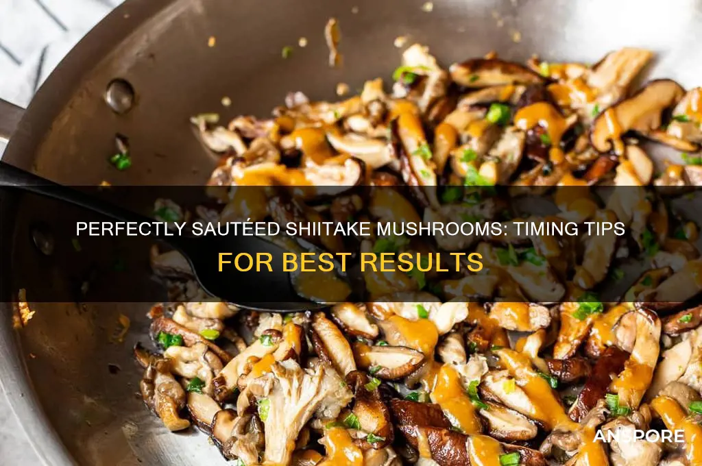 how long to sautee chiitake mushrooms