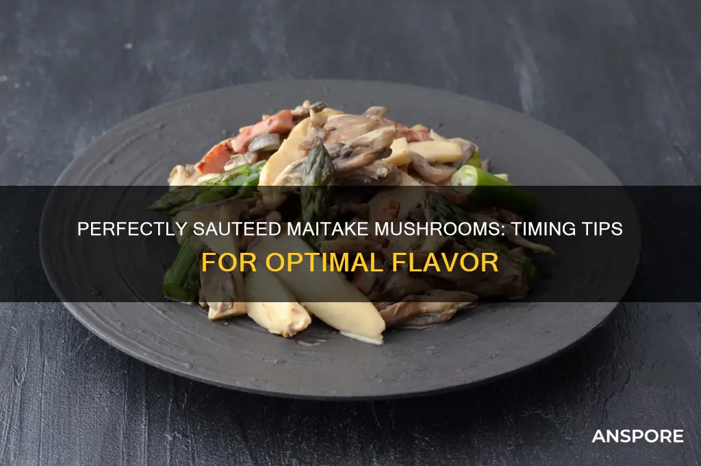 how long to sautee maitake mushrooms