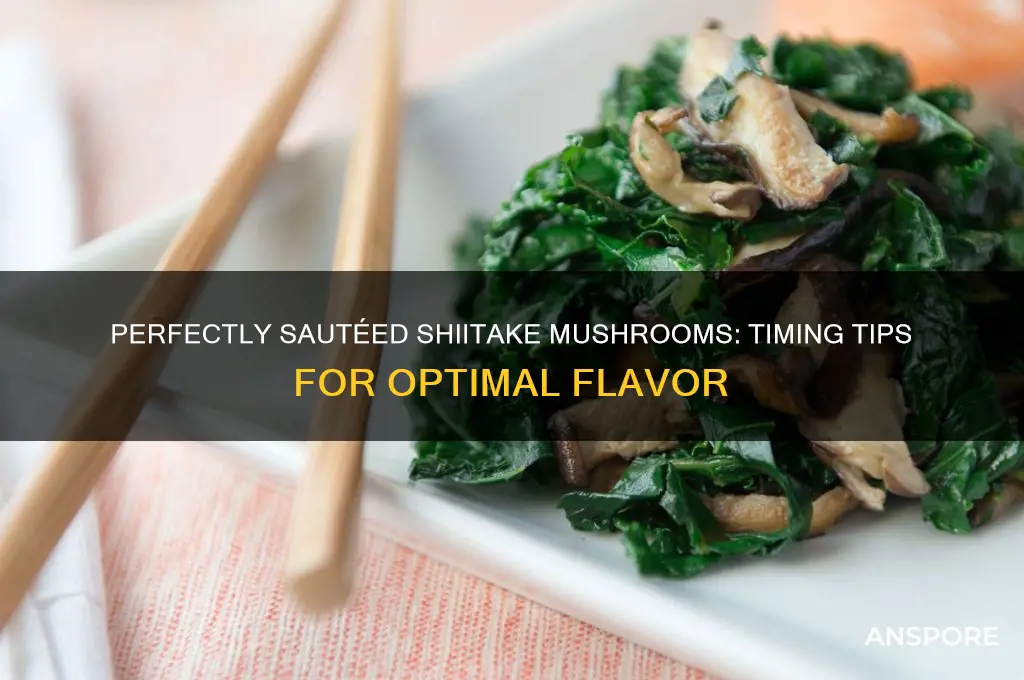 how long to sauté shiitake mushrooms