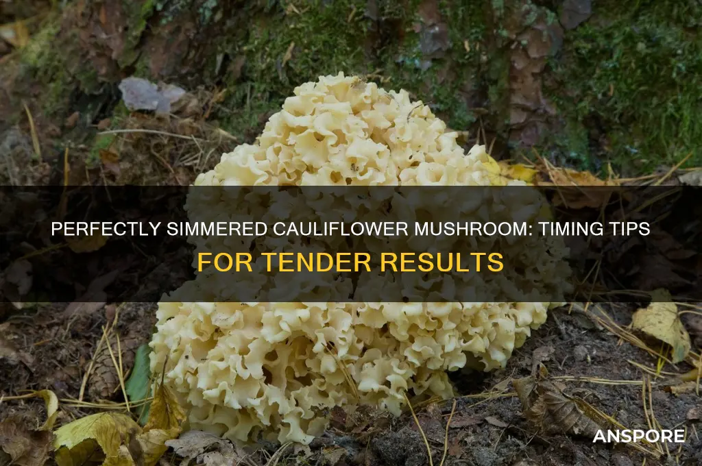 how long to simmer cauliflower mushroom