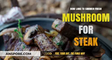 Perfectly Simmered Fresh Mushrooms: Enhancing Your Steak with Ideal Cooking Time