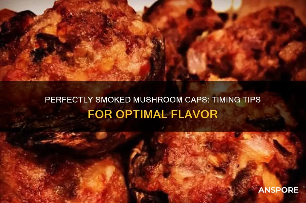 how long to smoke mushroom caps