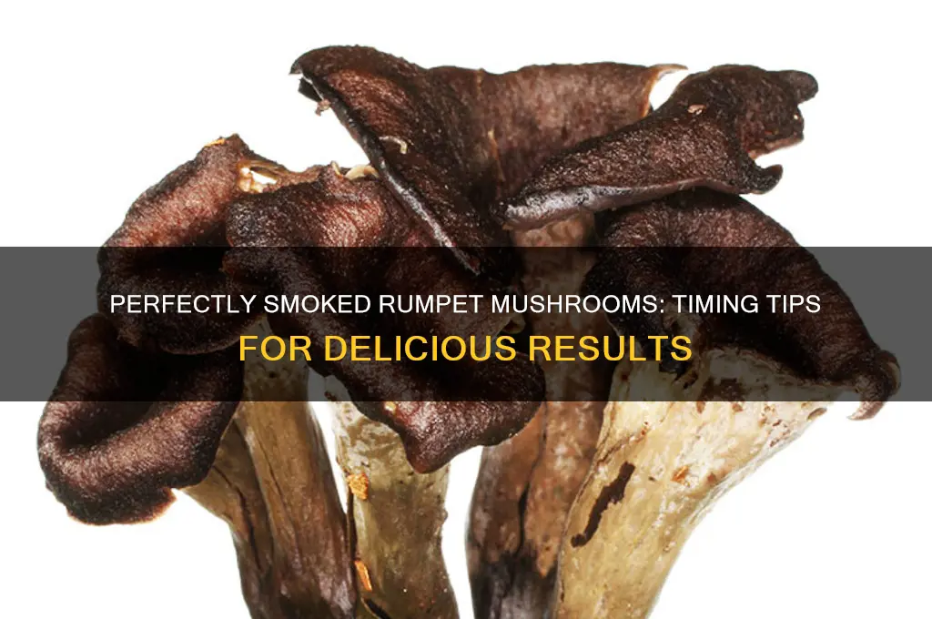 how long to smoke rumpet mushrooms