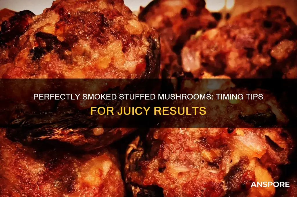 how long to smoke stuffed mushrooms