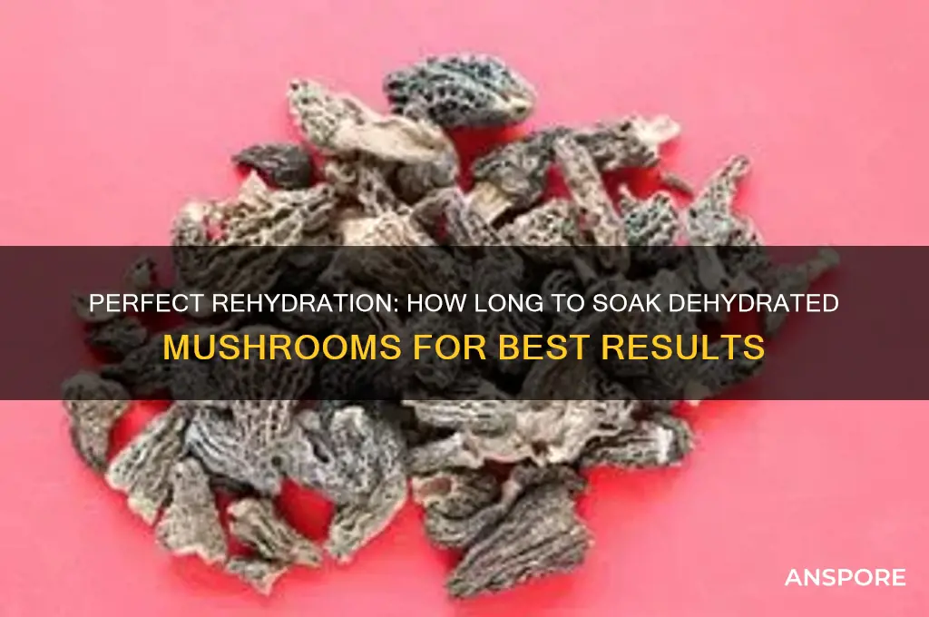 how long to soak dehydrated mushrooms