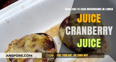 Soaking Mushrooms in Lemon & Cranberry Juice: Optimal Time Guide