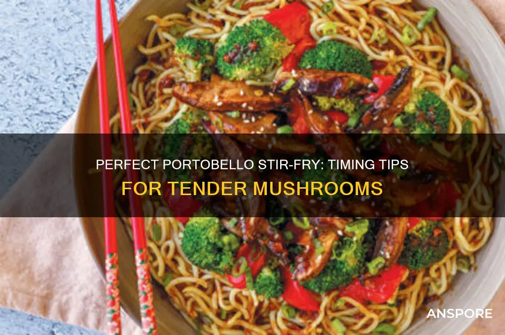 how long to stir fry portabello mushrooms
