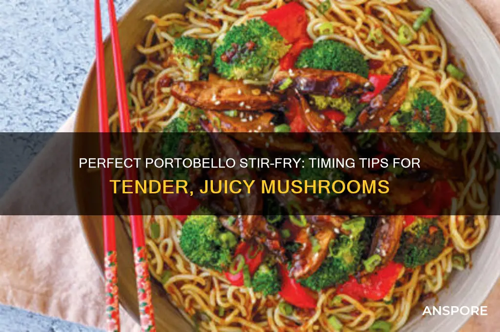 how long to stir fry portobello mushrooms