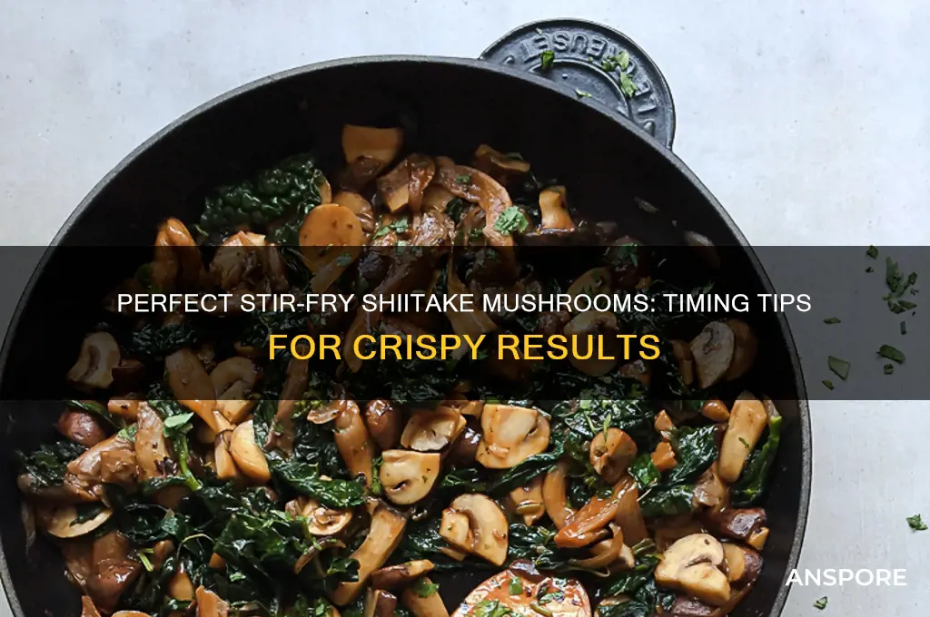 how long to stir fry shiitake mushrooms