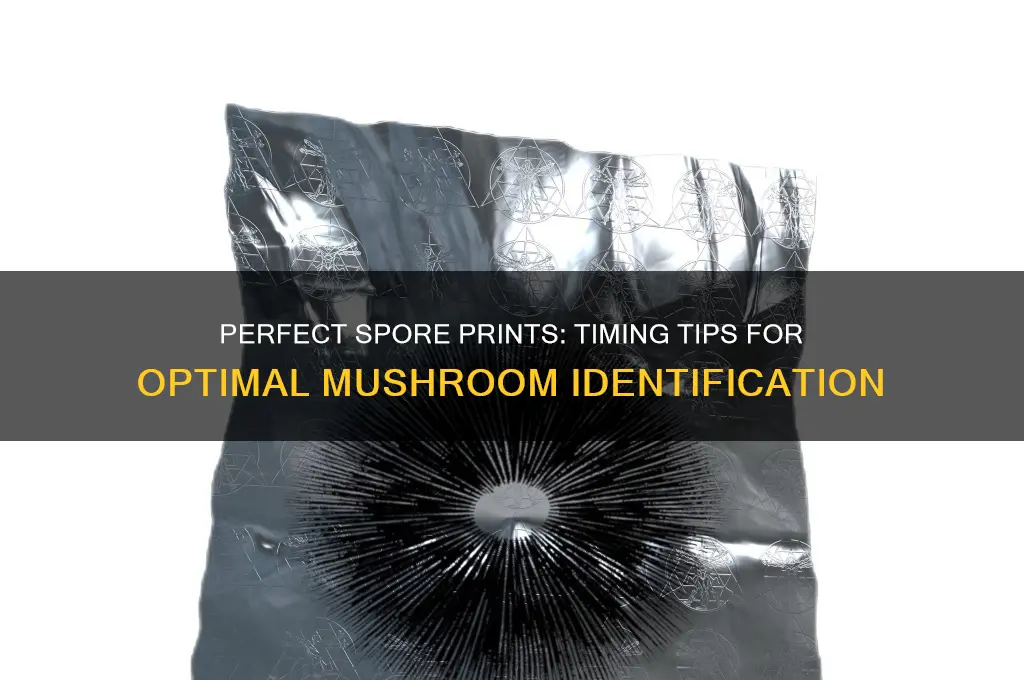 how long to wait for spore print