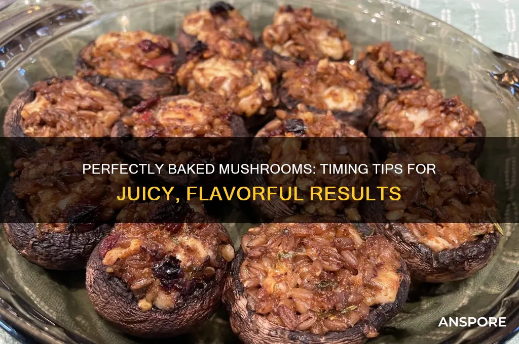 how long tobake for mushrooms
