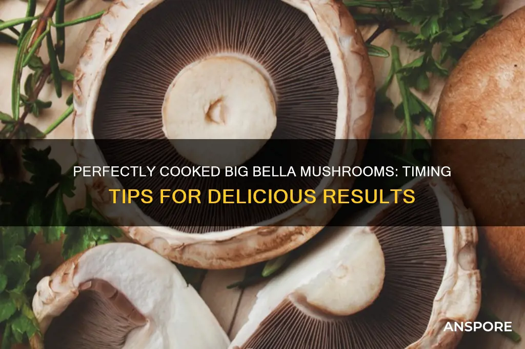 how long tocook big bella mushrooms