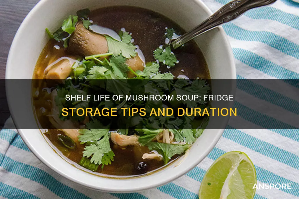 how long until mushroom soup go bad in fridge