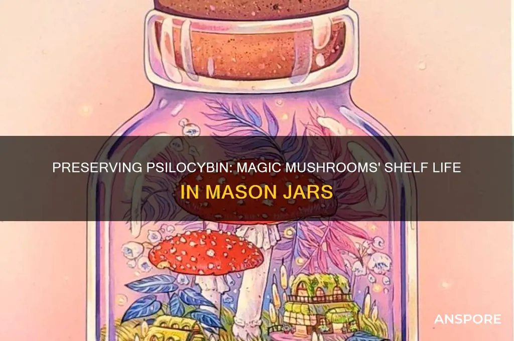 how long will magic mushrooms last in a mason jar