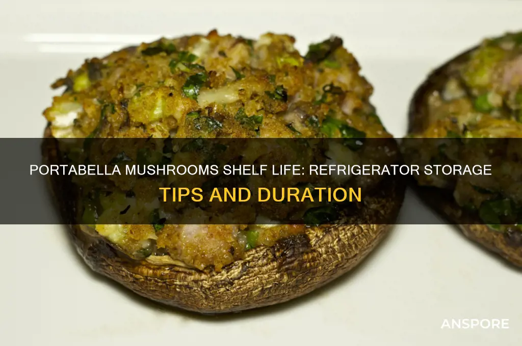 how long will portabella mushrooms last in the refrigerator