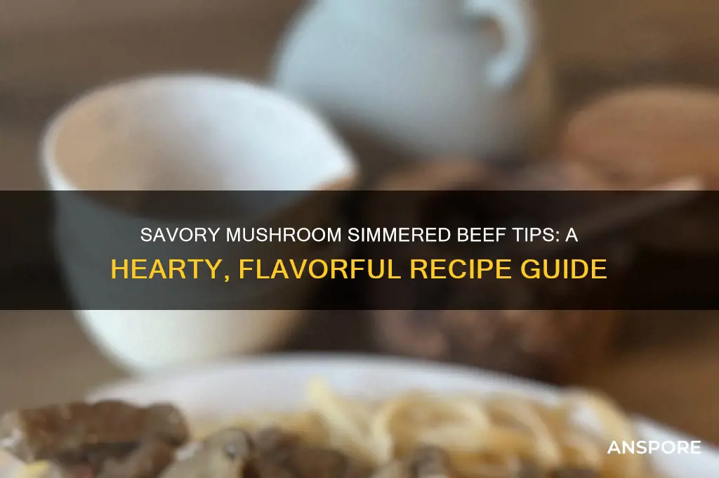 how make mushroom simmered beef tips