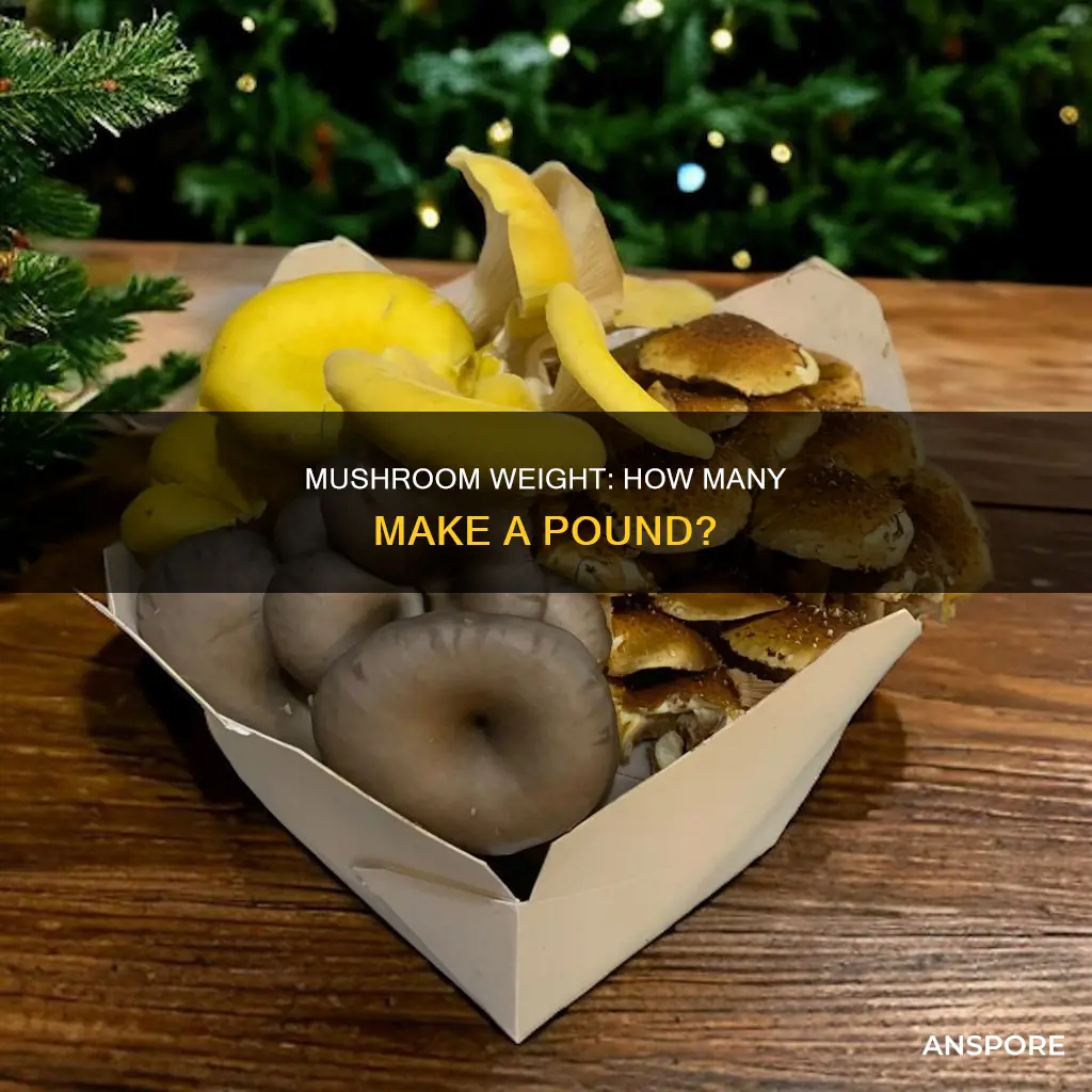 how man mushrooms equal a pound