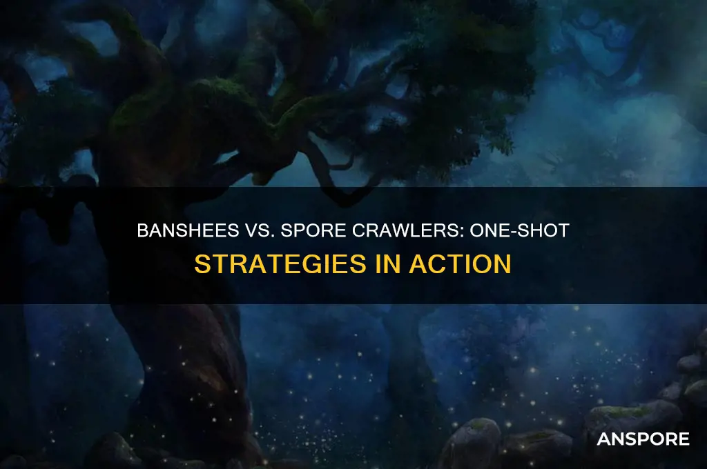 how many banshees to one shot a spore crawler