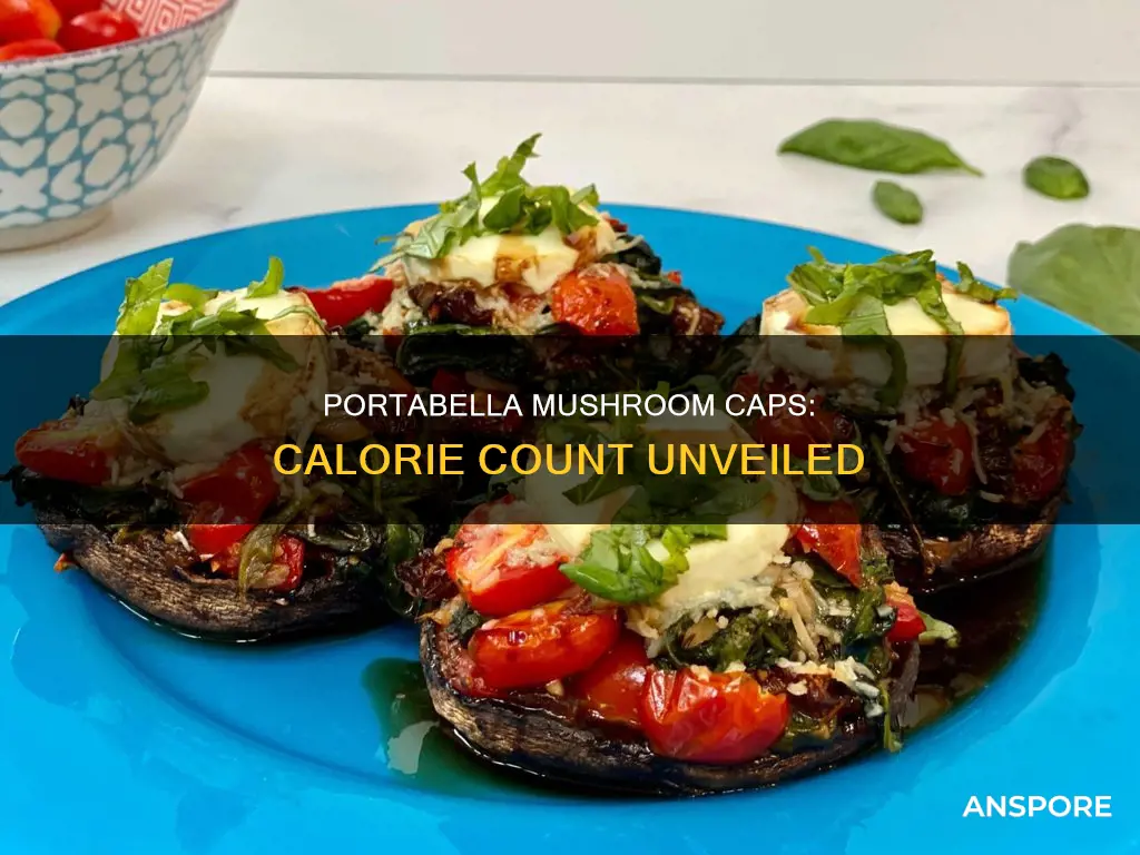 how many calories are in a portabella mushroom cap