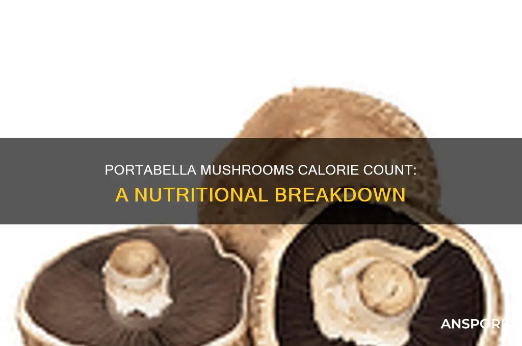 how many calories are in portabella mushrooms
