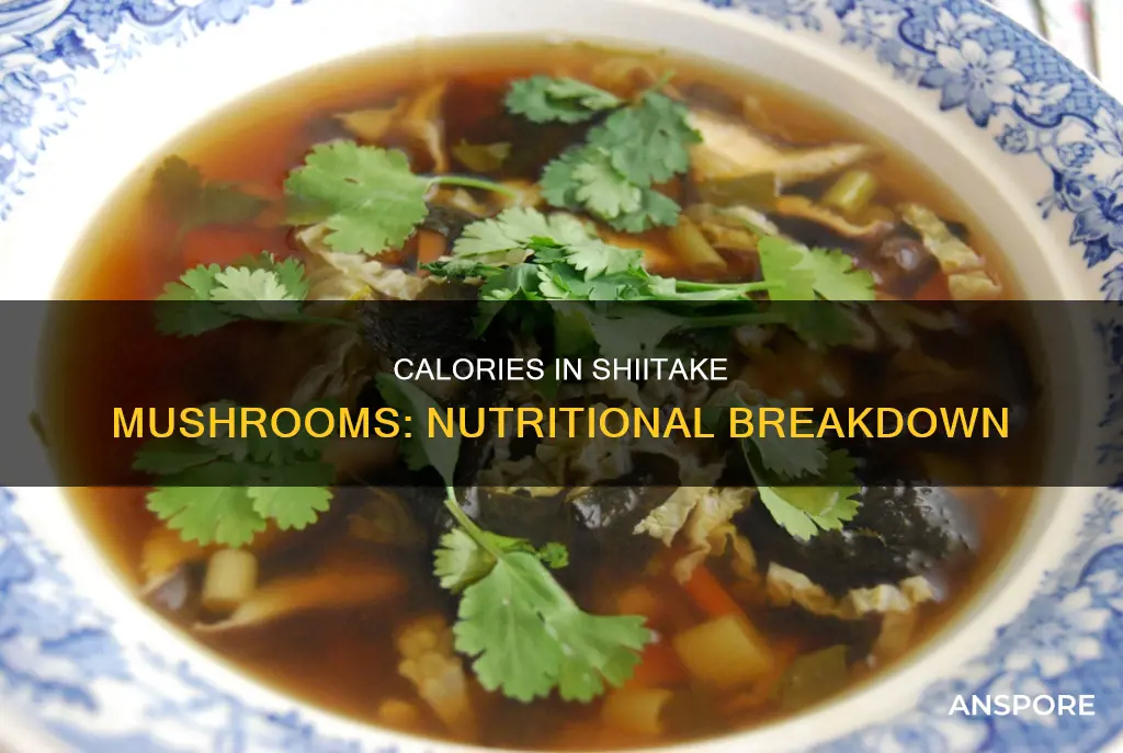 how many calories are in shiitake mushrooms