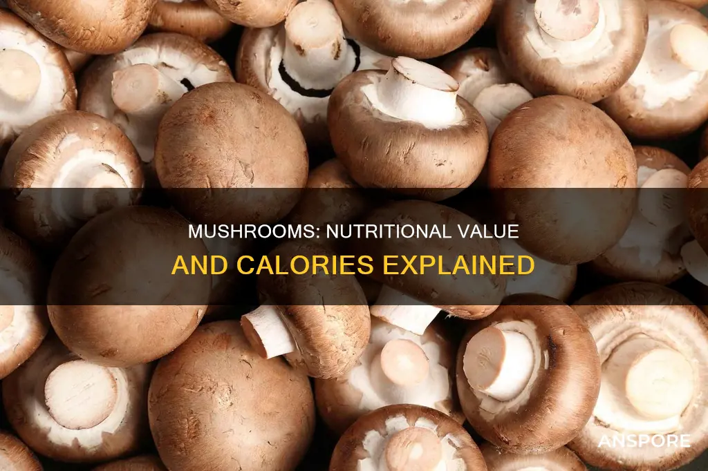 how many calories for mushrooms
