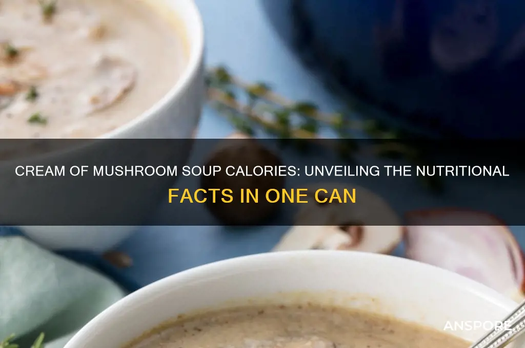 how many calories in 1 can cream of mushroom soup