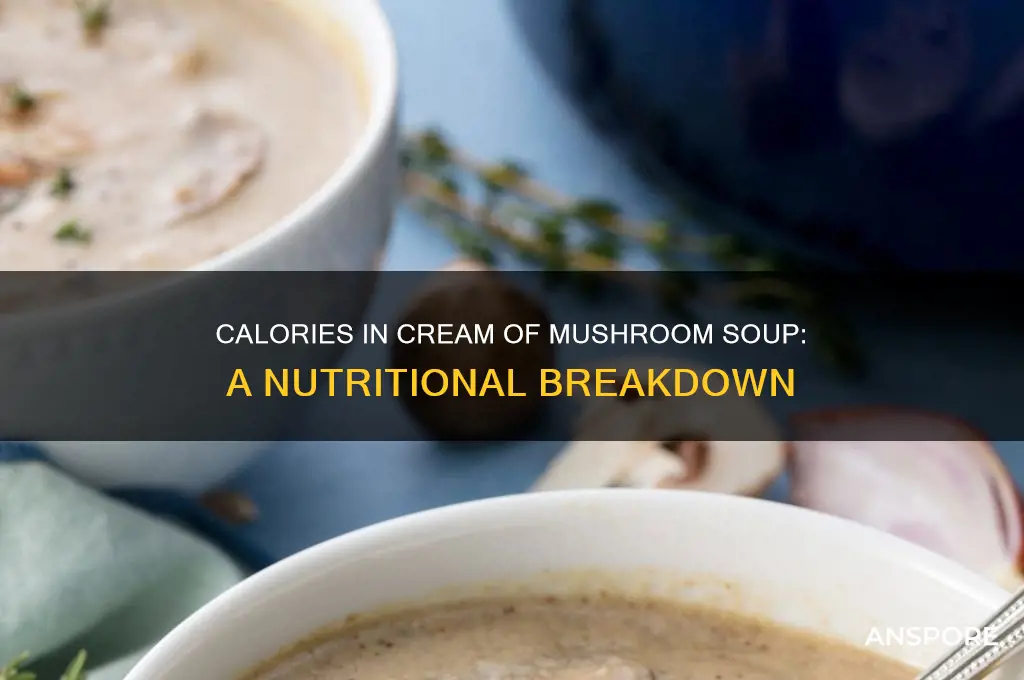 how many calories in a can of cream of mushroom