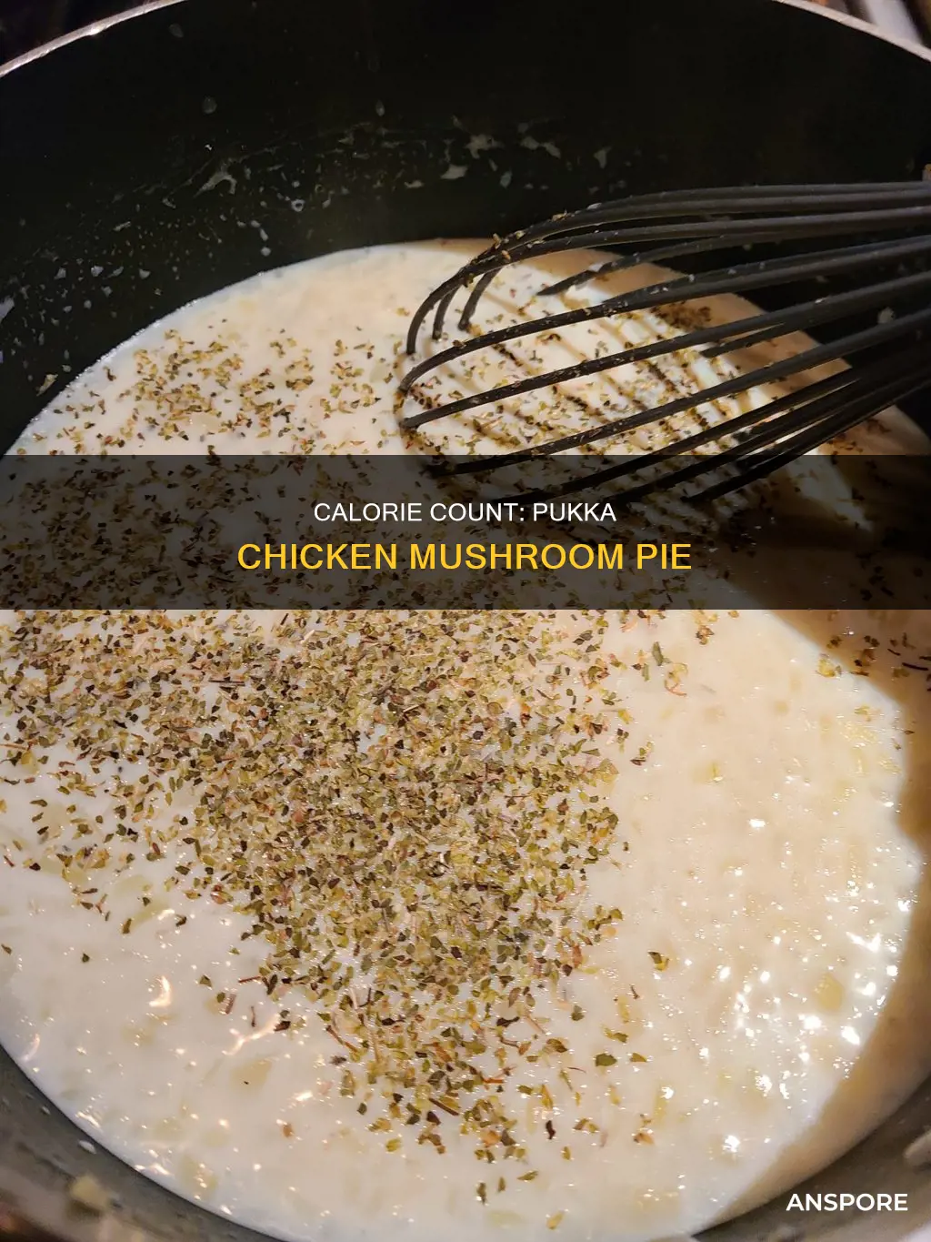 how many calories in a chicken and mushroom pukka pie