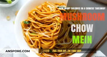 Calories in a Chinese Takeaway Mushroom Chow Mein
