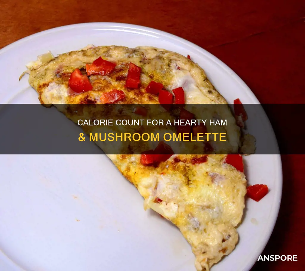 how many calories in a ham and mushroom omelette