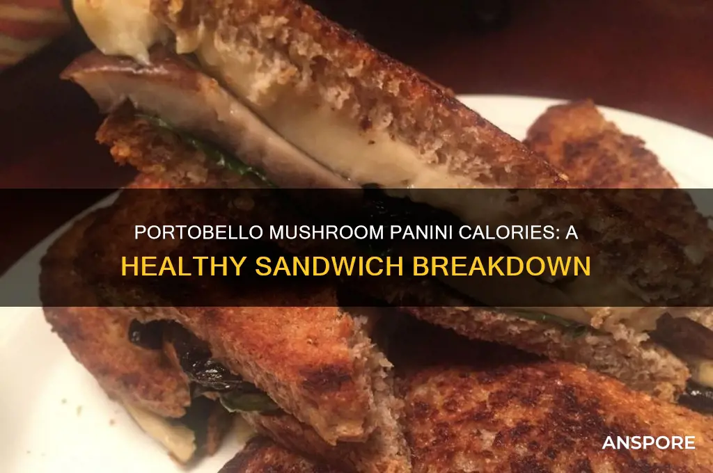 how many calories in a portobello mushroom panini