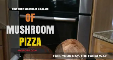 Mushroom Pizza: Calories in a Square Slice