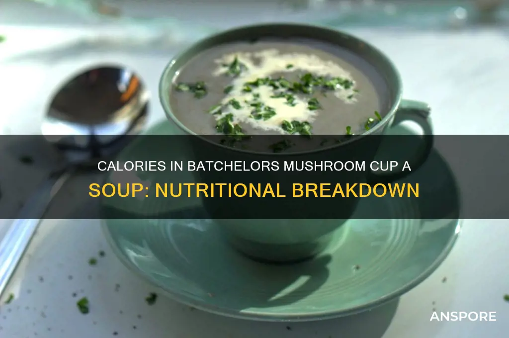 how many calories in batchelors mushroom cup a soup