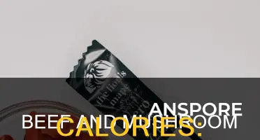 how many calories in beef and mushroom