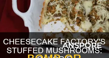 how many calories in cheesecake factory stuffed mushrooms
