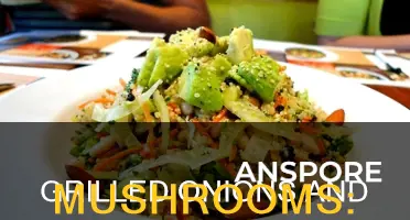 how many calories in grilled onions and mushrooms