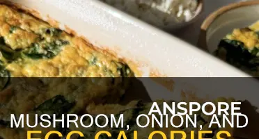 how many calories in mushrooms onion and 1 egg