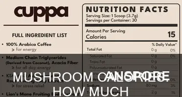 how many calories in one medium mushroom