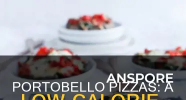 how many calories in porotbello mushroom pizzas