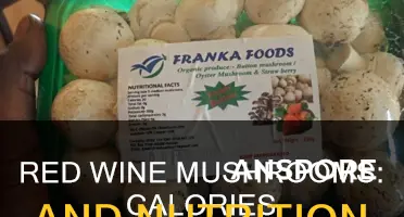 how many calories in red wine mushrooms