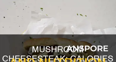 how many calories is a mushroom cheesestake