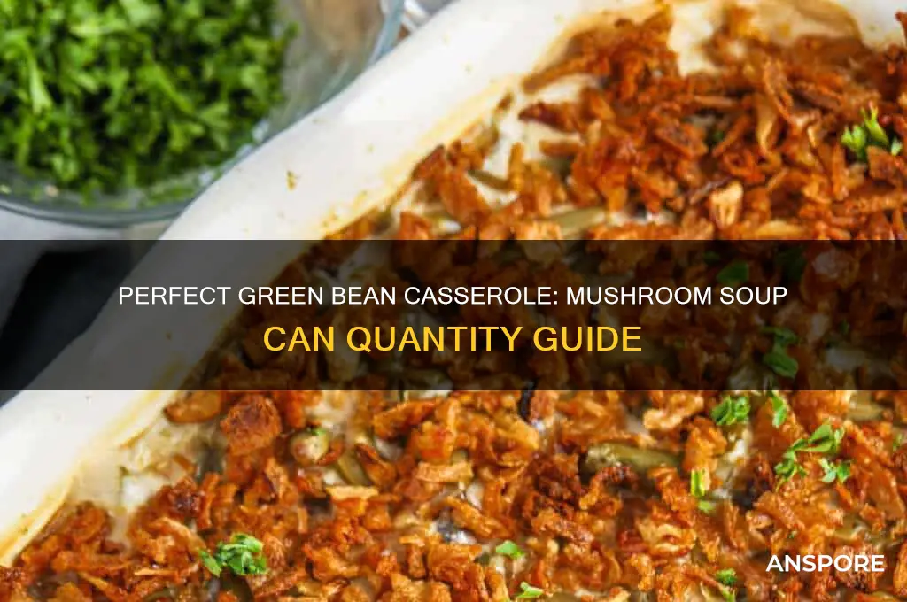 how many cans of mushroom soup for green bean casserole
