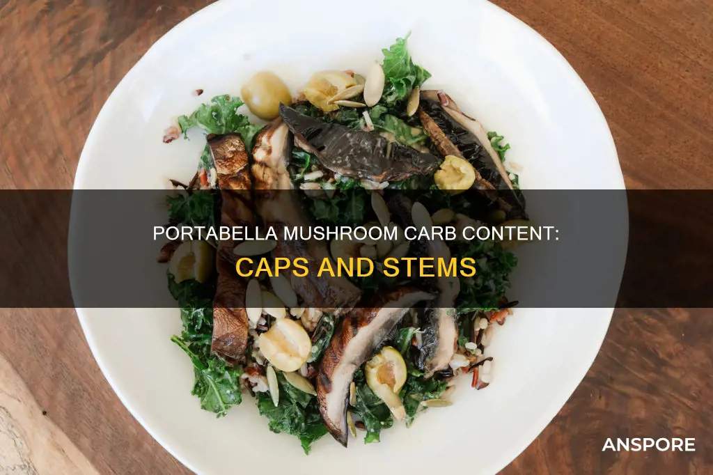 how many carbs are in a portabella mushroom cap