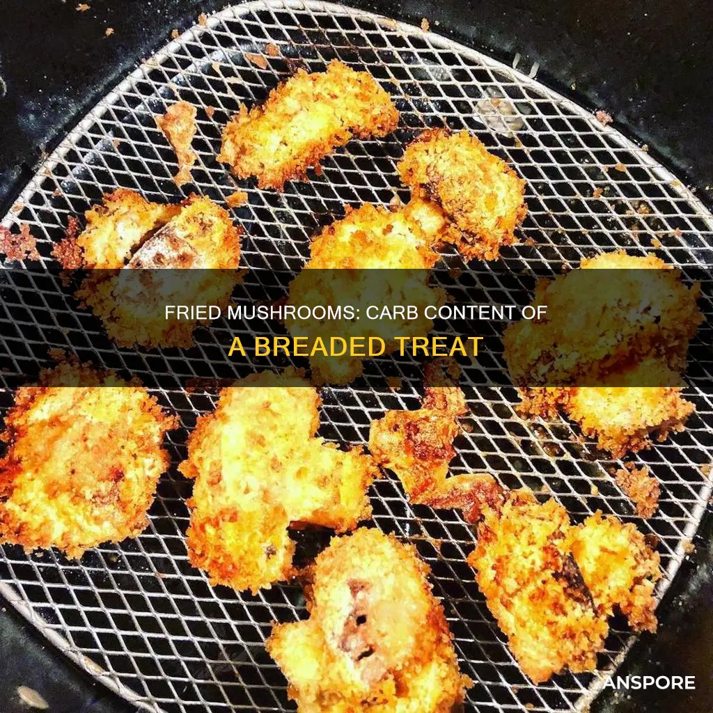 how many carbs are in breaded fried mushrooms