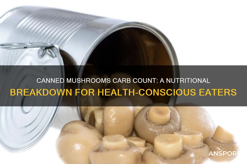 how many carbs are in canned mushrooms